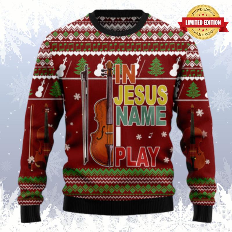 Violin I Play Ugly Sweaters For Men Women