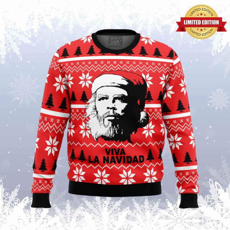 Viva La Navidad Che Guevara Ugly Sweaters For Men Women