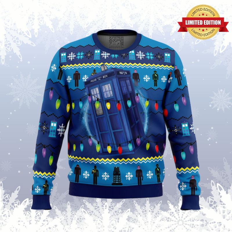 WHO'S Outside Doctor Who Ugly Sweaters For Men Women