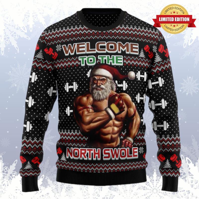 Welcome To The North Swole Ugly Sweaters For Men Women