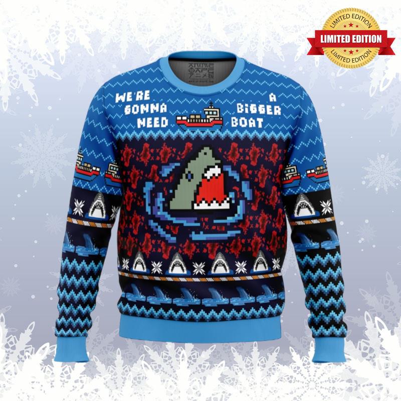 We're Gonna Need A Bigger Boat Jaws Ugly Sweaters For Men Women