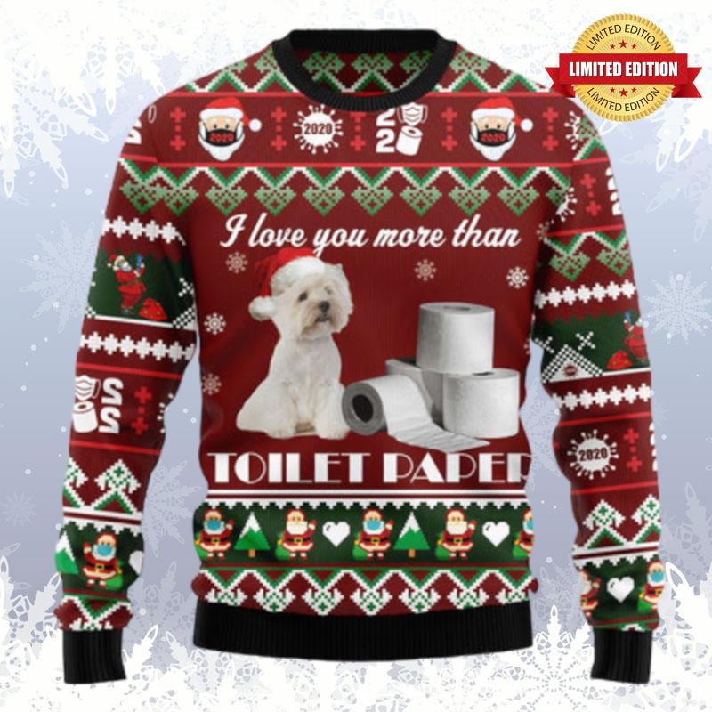 West Highland White Terrier Woofmas Ugly Sweaters For Men Women