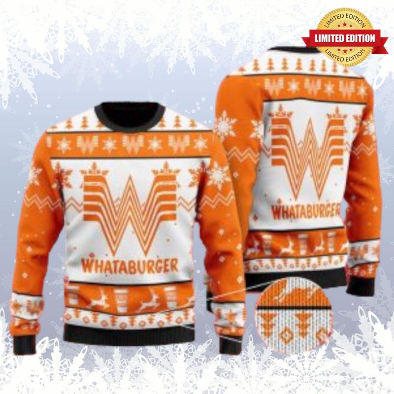 Whataburger Snowfake Ugly Sweaters For Men Women