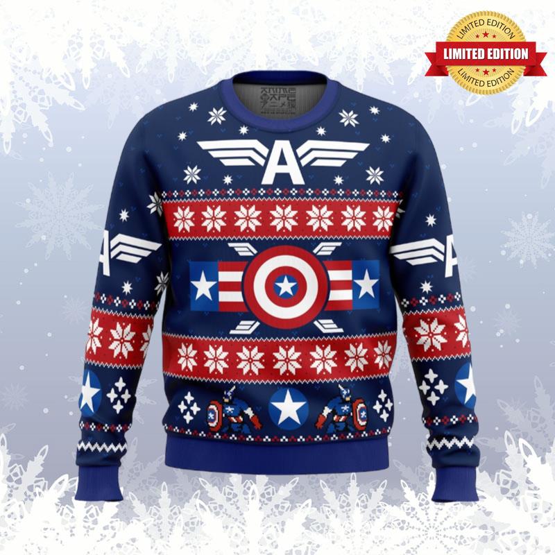 Winter Soldier Captain America Marvel Ugly Sweaters For Men Women
