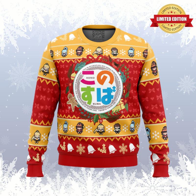 Wonderful Christmas Konosuba Ugly Sweaters For Men Women