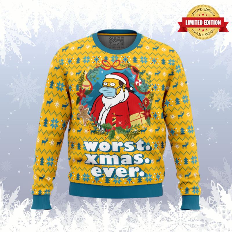 Worst Christmas Ever Simpsons Ugly Sweaters For Men Women