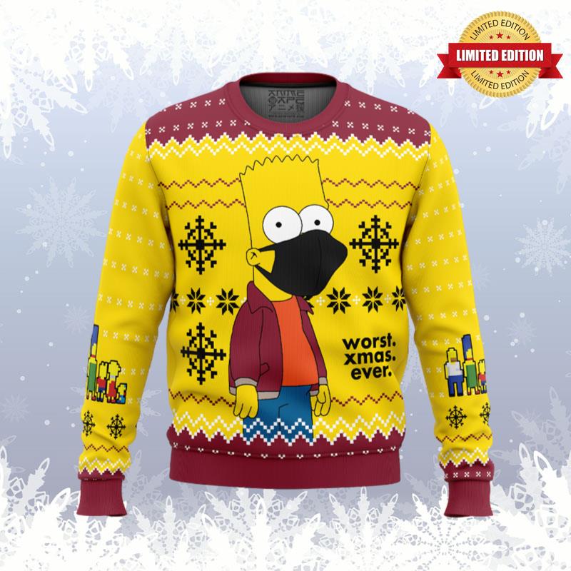 Worst Xmas Ever The Simpsons Ugly Sweaters For Men Women