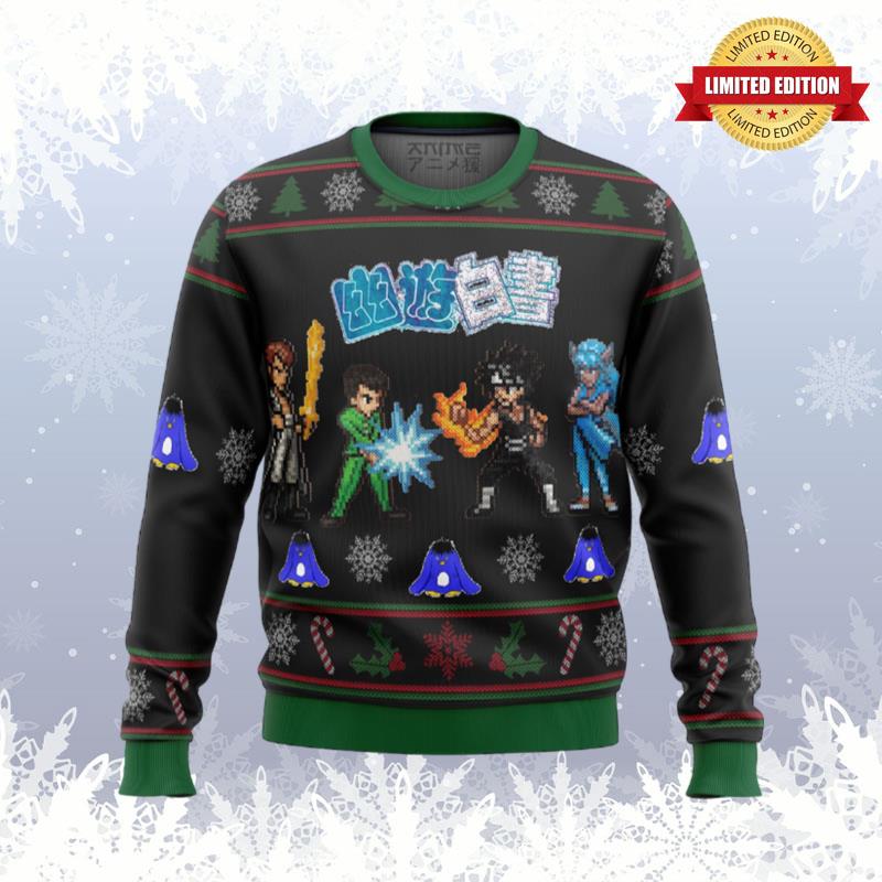 YUYU HAKUSHO Ghost Fighter Characters Ugly Sweaters For Men Women
