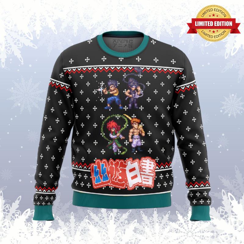 YUYU HAKUSHO Ghost Fighter Sprite Ugly Sweaters For Men Women