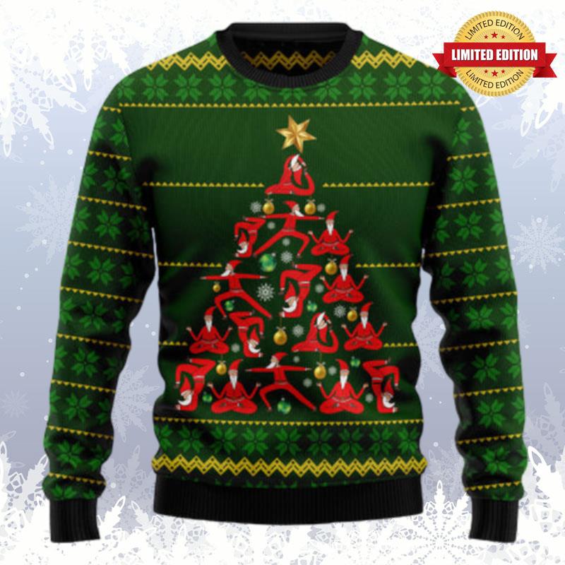 Yoga Christmas Ugly Sweaters For Men Women
