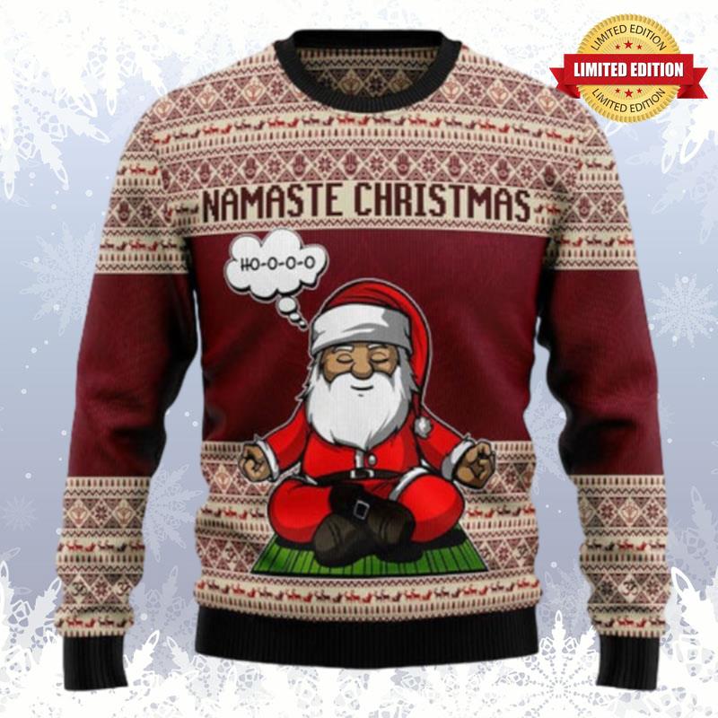 Yoga Santa Clause Ugly Sweaters For Men Women