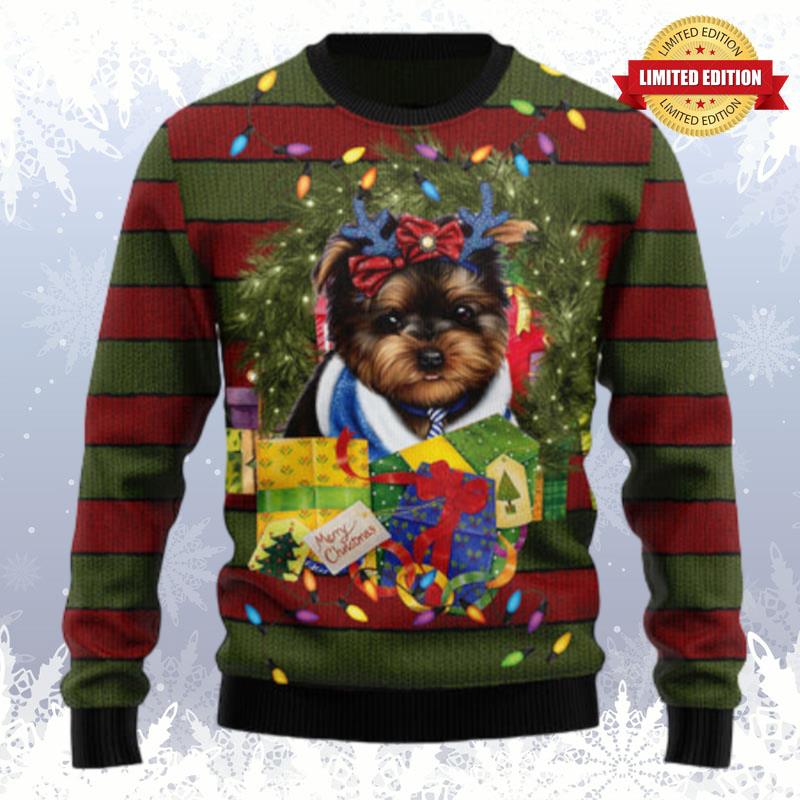 Yorkshire Terrier Gift Xmas Ugly Sweaters For Men Women