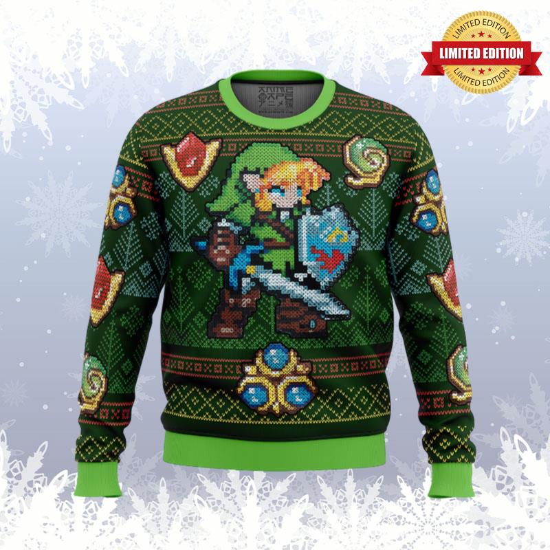 Zelda Link Green Ugly Sweaters For Men Women