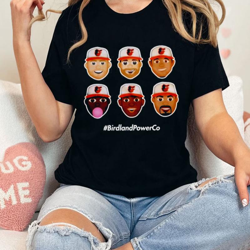 Birdland Power Co Homerun Emoji Orange Unisex Shirts