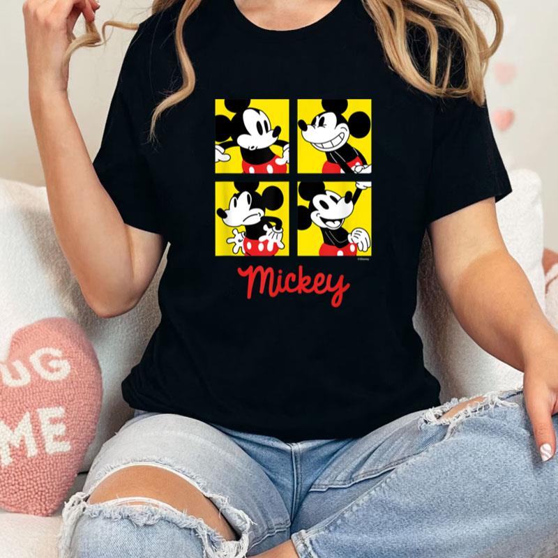 Disney Mickey Grid Unisex Shirts