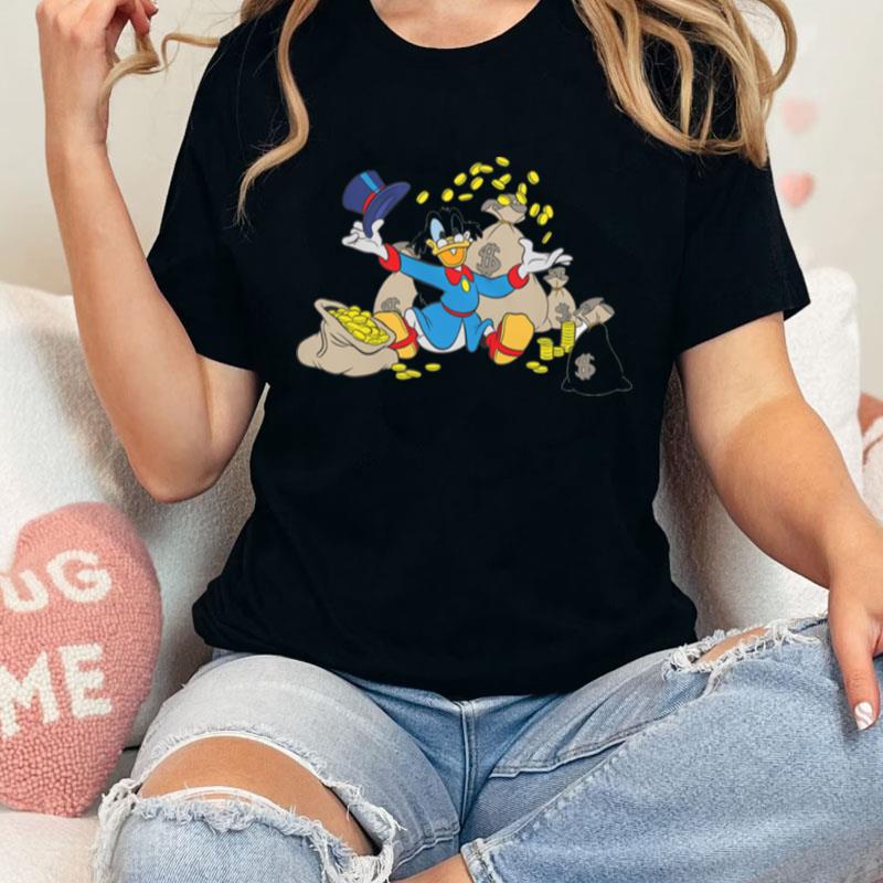 Ducktales Scrooge Mcduck Coins Unisex Shirts