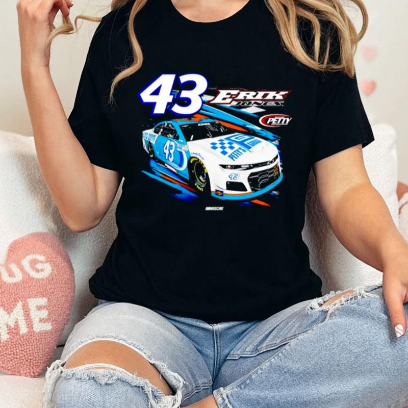 Erik Jones Checkered Flag Black Fuel Unisex Shirts