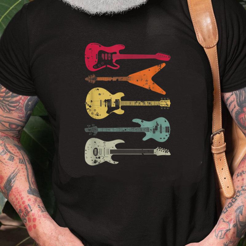 Guitar Item. Gift For Guitarist Retro Style Unisex Shirts