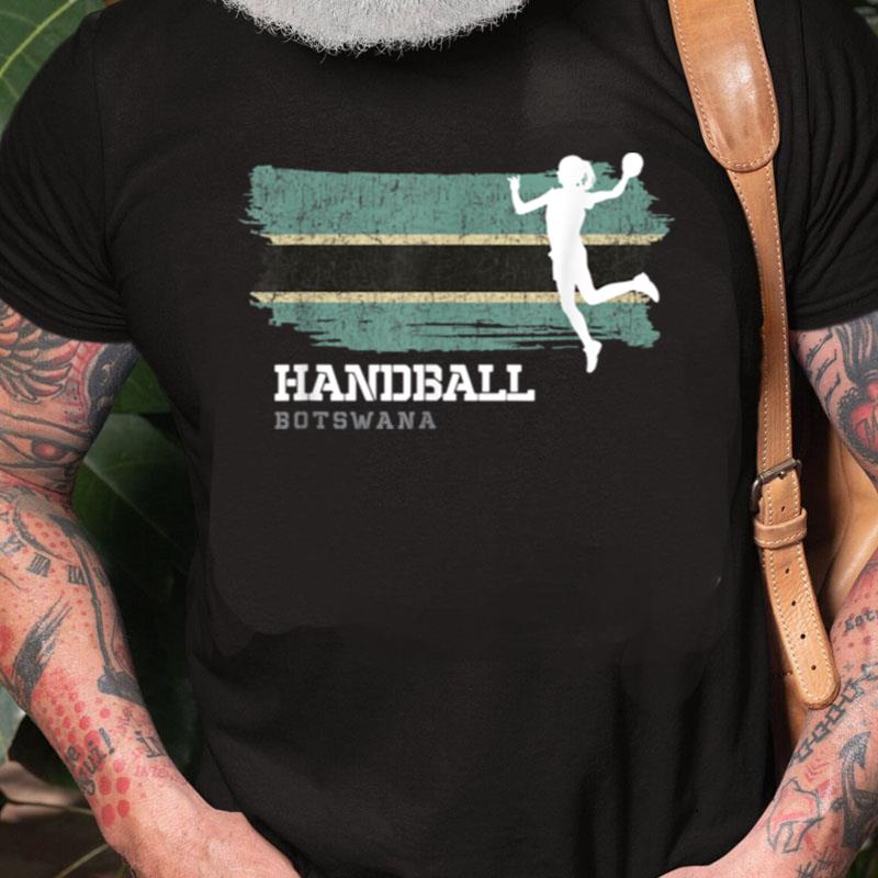 Handball Player Botswana Flag Sports Womens Handball Unisex Shirts