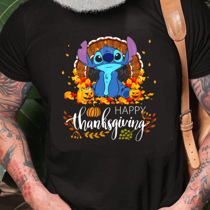 Happy Thanksgiving Stitch Disney Thanksgiving Unisex Shirts