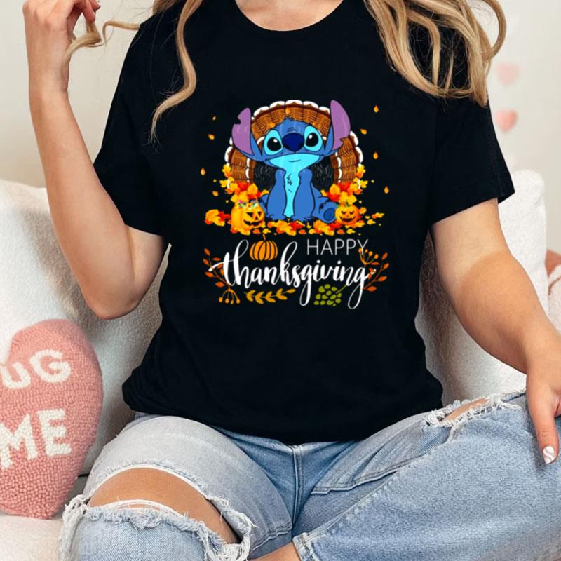 Happy Thanksgiving Stitch Disney Thanksgiving Unisex Shirts