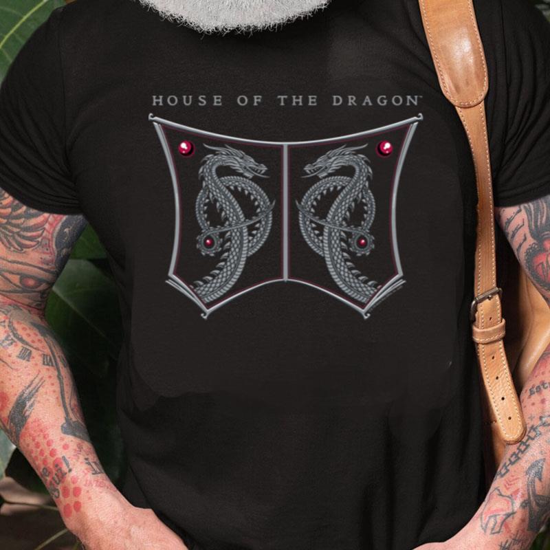 House Of The Dragon Shield With Serpentine Dragons Unisex Shirts