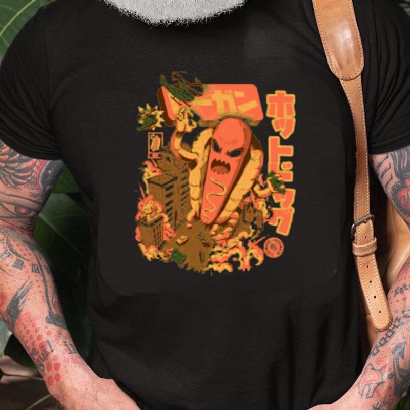 Japanese Great Hot Dog Monster Unisex Shirts