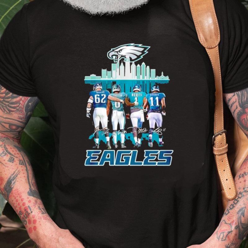 Jason Kelce Eagles Smith Jalen Hurts And A. J. Brown Eagles Signature Unisex Shirts