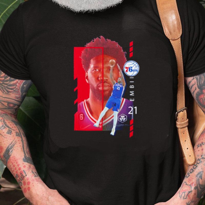 Joel Embiid Philadelphia 76Ers Player Name & Number Jump Pass Unisex Shirts