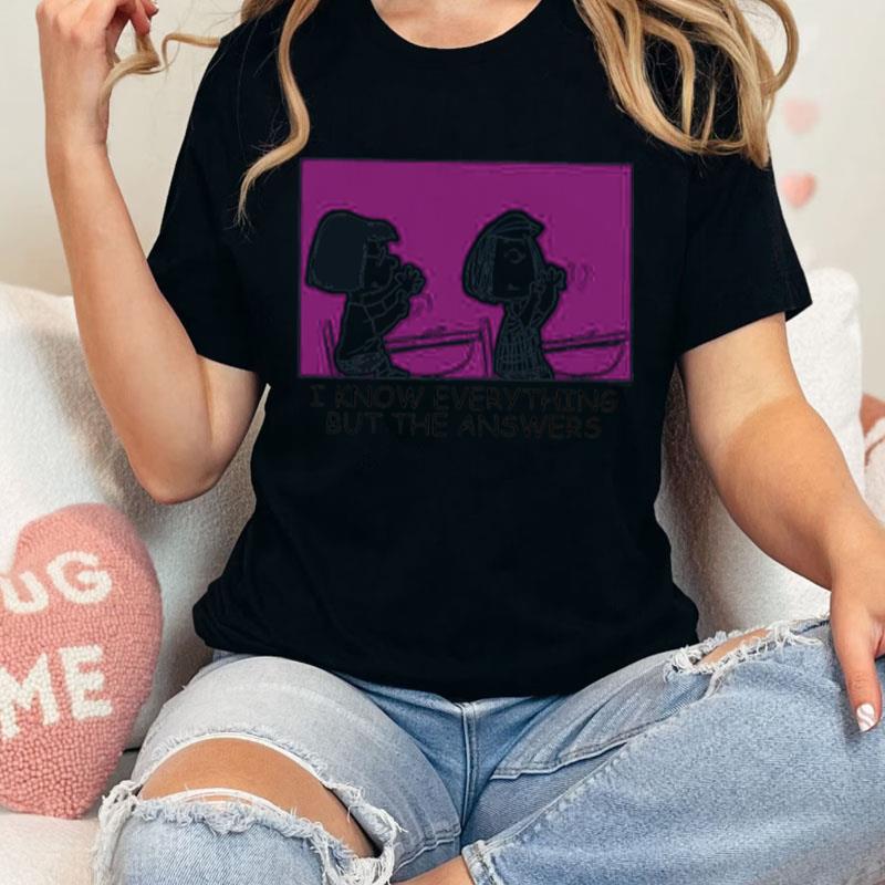 Marcie & Peppermint Patty Counting Peanuts Unisex Shirts