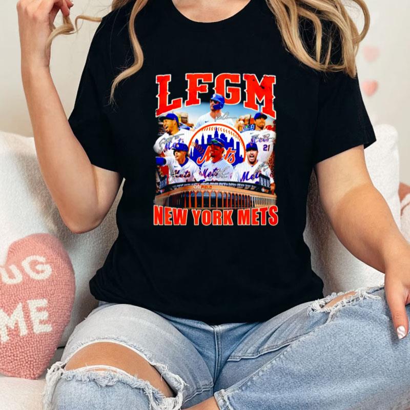 New York Mets Lfgm Signature Unisex Shirts