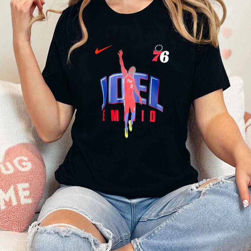 Nike Joel Embiid Black Philadelphia 76Ers Hero Performance Unisex Shirts