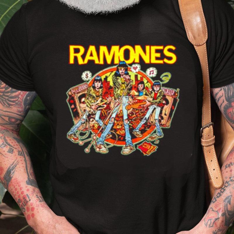 Ramones Rockaway Beach Cartoon Unisex Shirts