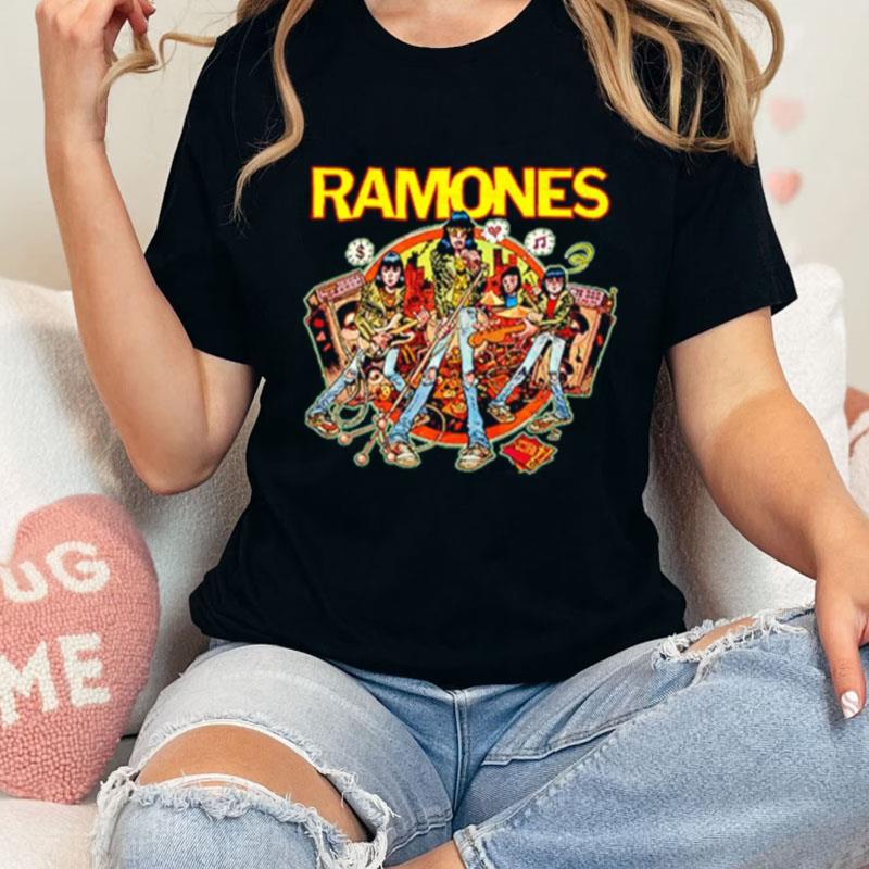 Ramones Rockaway Beach Cartoon Unisex Shirts