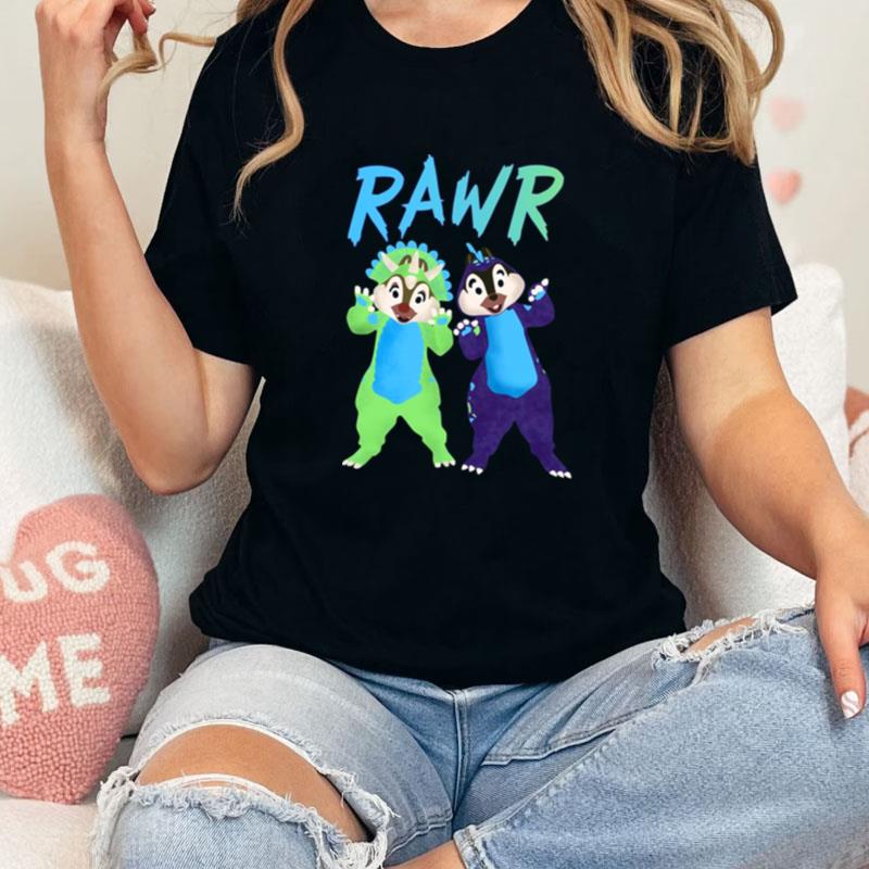 Rawr Funny Chip And Dale Disney Cartoon Unisex Shirts