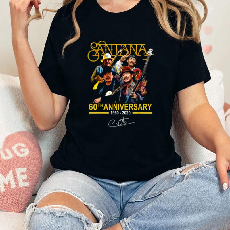 Santana 60Th Thank You For The Memories Santana 60Th Anniversary Unisex Shirts