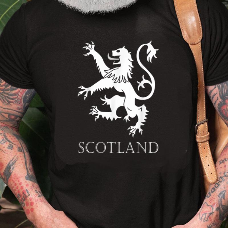 Scottish Lion Rampant Scotland Coat Arms Gift Rugby Unisex Shirts