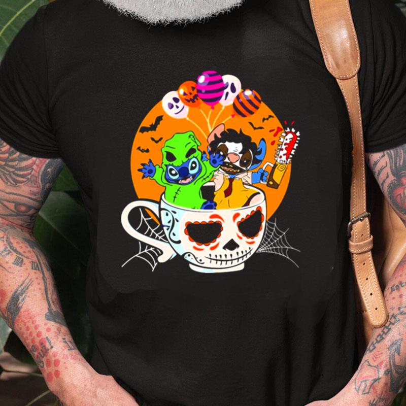 Stitch Horror Ghost Halloween Unisex Shirts