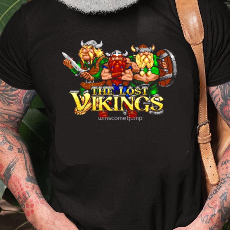 The Lost Vikings Genesis Title Screen Unisex Shirts