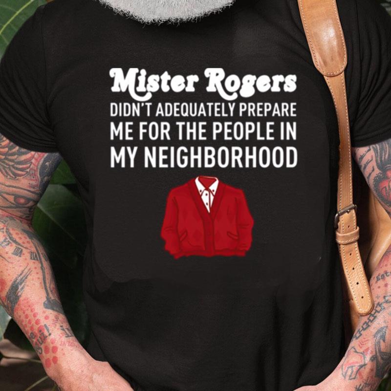 The Red Iconic Mister Rogers Neighborhood Unisex Shirts