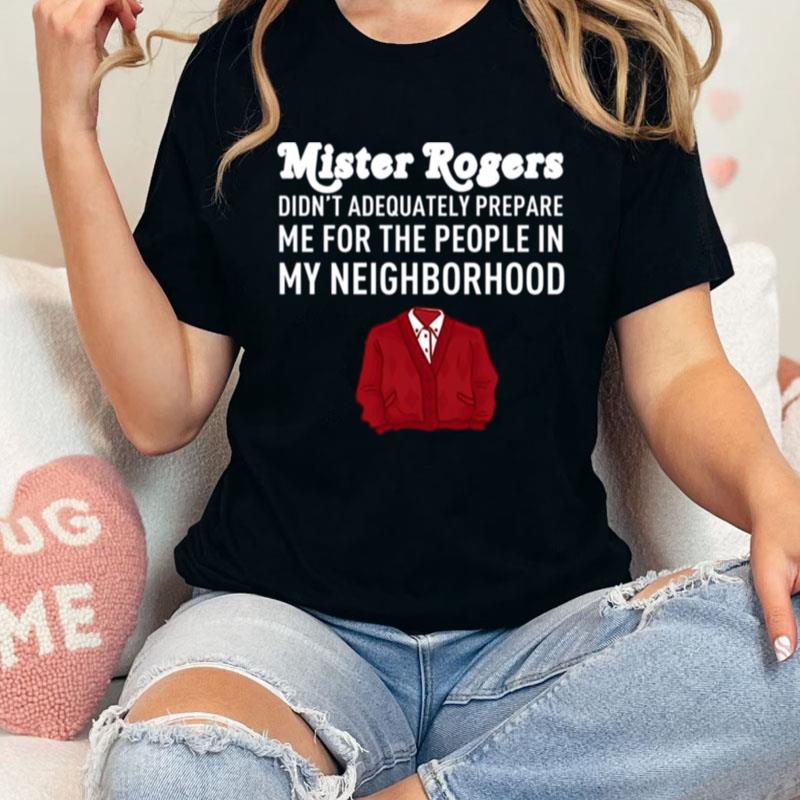 The Red Iconic Mister Rogers Neighborhood Unisex Shirts