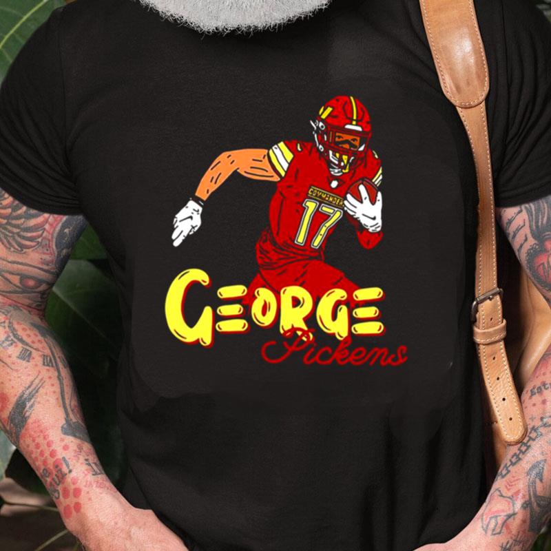 Urup Red Animated Design George Pickens Football Unisex Shirts