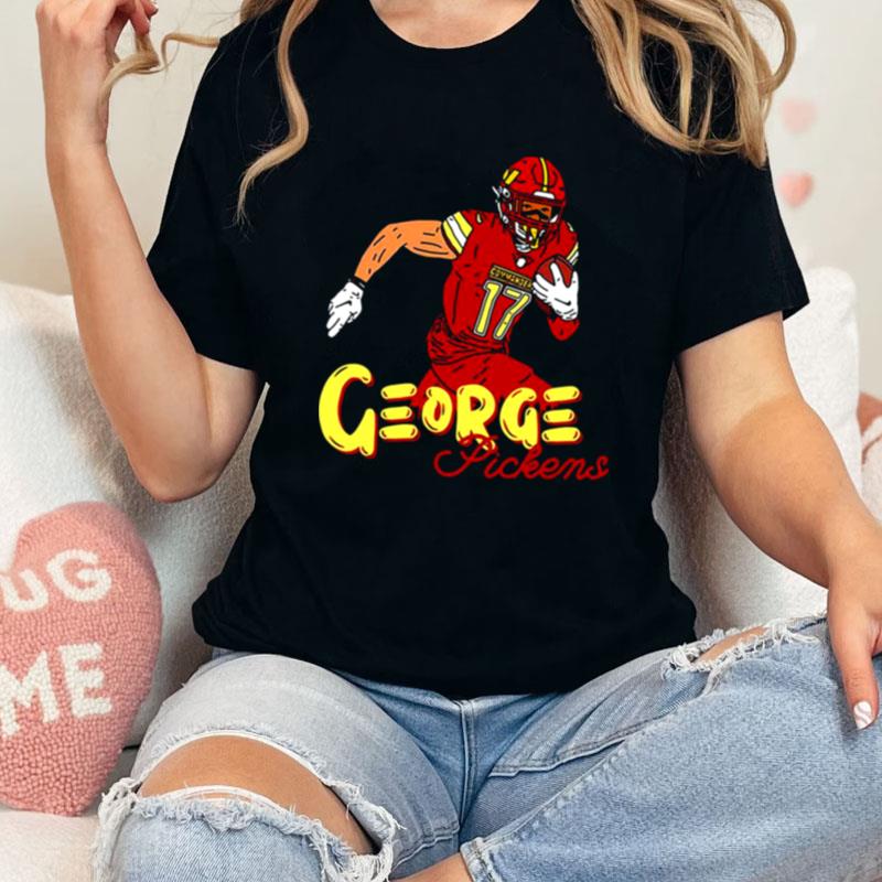 Urup Red Animated Design George Pickens Football Unisex Shirts