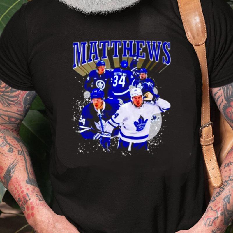 Auston Matthews 34 Toronto Maple Leafs Nhl Hockey Unisex Shirts