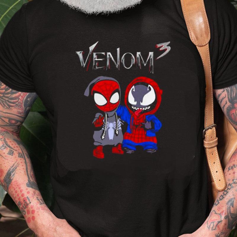 Baby Spiderman And Venom 3 Unisex Shirts