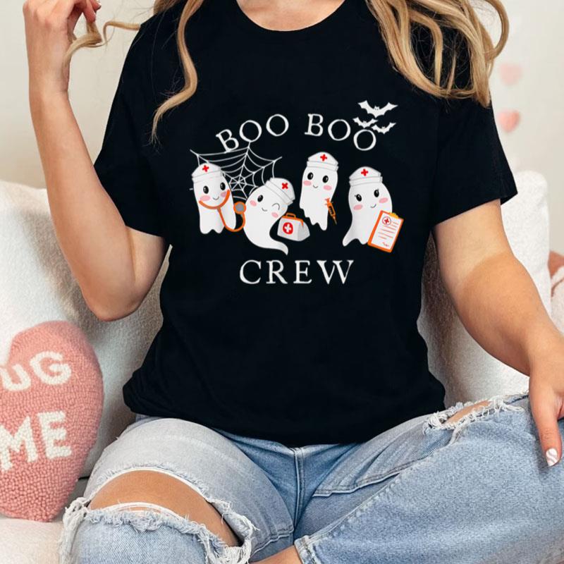 Boo Boo Crew Funny Nurse Halloween Cute Ghost Costume Unisex Shirts