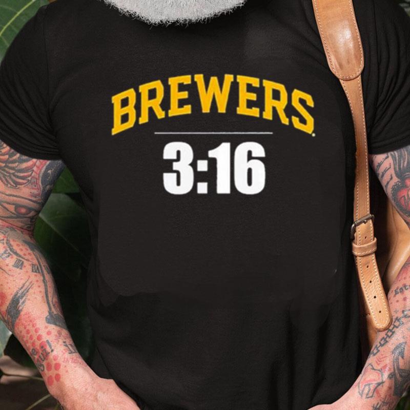 Branded 3 16 Stone Cold Steve Austin Milwaukee Brewers Fanatics Unisex Shirts