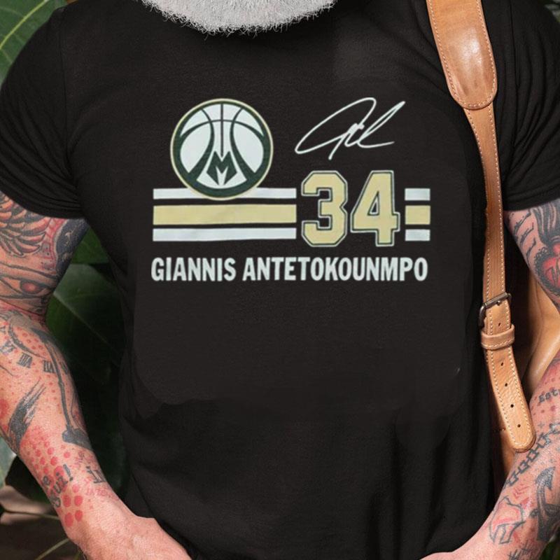 Bucks Giannis Antetokounmpo Signature Jersey Unisex Shirts