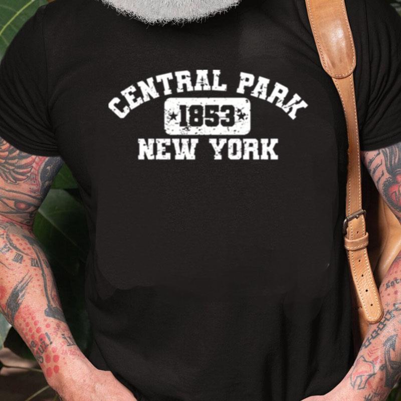 Central Park Nyc Athletic Style Distressed Vintage Unisex Shirts