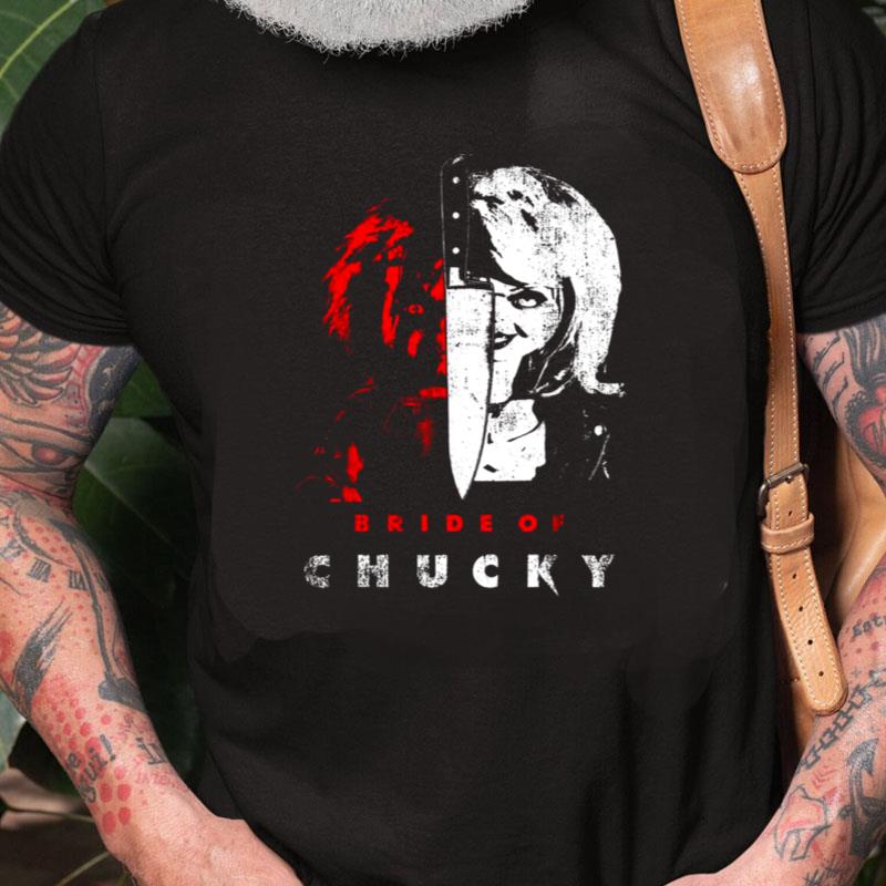 Child's Play Bride Of Chucky Split Portrait Child's Play Unisex Shirts